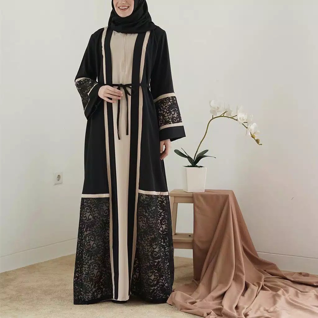 New Abaya Gamis Maxi Dress Arab Saudi Bordir Zephy Turki New Abaya Gamis Maxi Dress Arab Saudi Bordir Zephy Turki