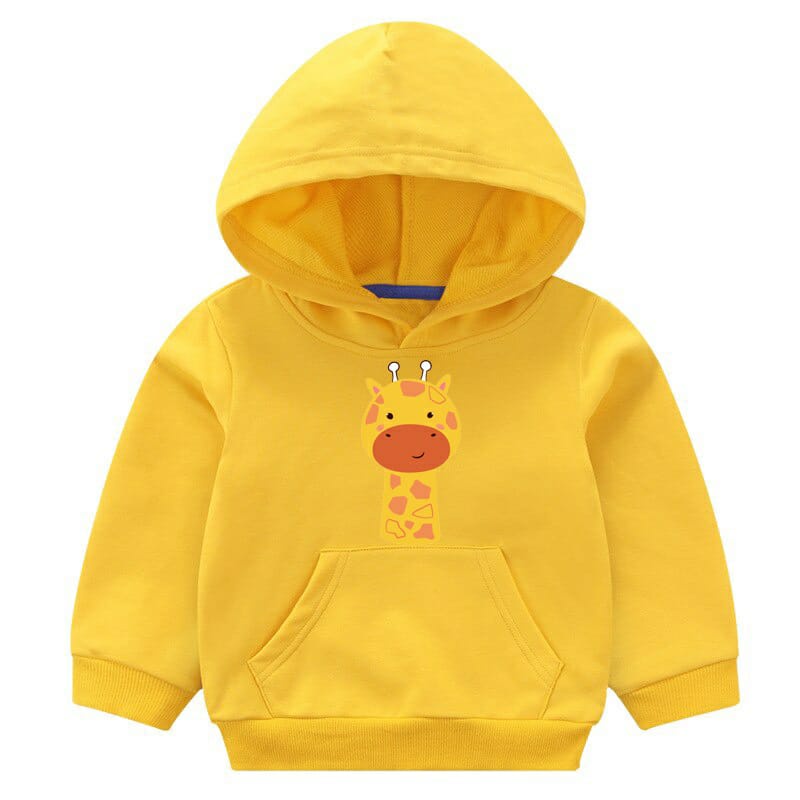 HOODIE ANAK WANITA PRIA CASUAL LUCU ANIMALS SAFARI FLEECE TEBAL HALUS TERBARU'