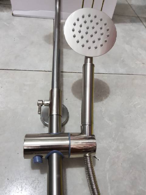 SHOWER TIANG SET COULOMN KRAN PANAS DINGIN STAINLESS 304 ANTI KARAT