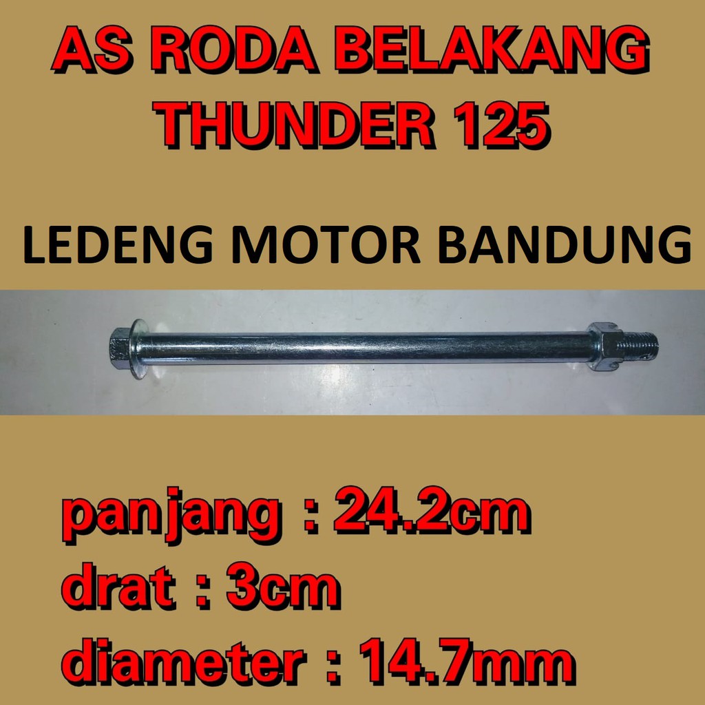 As Roda Belakang Thunder 125cc Suzuki Lokal