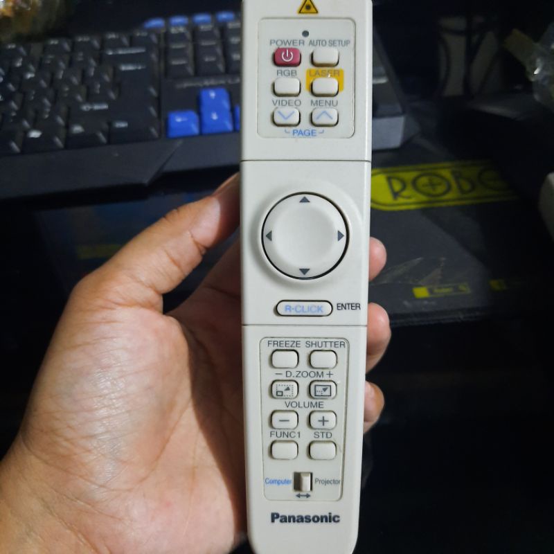 REMOTE REMOT PROYEKTOR PROJECTOR PANASONIK N2QAEA000015 ORIGINAL ASLI