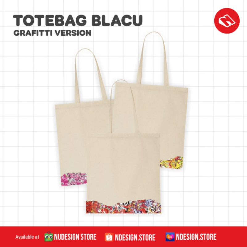 NDESIGN - TOTEBAG BLACU GRAFITTI JKT48