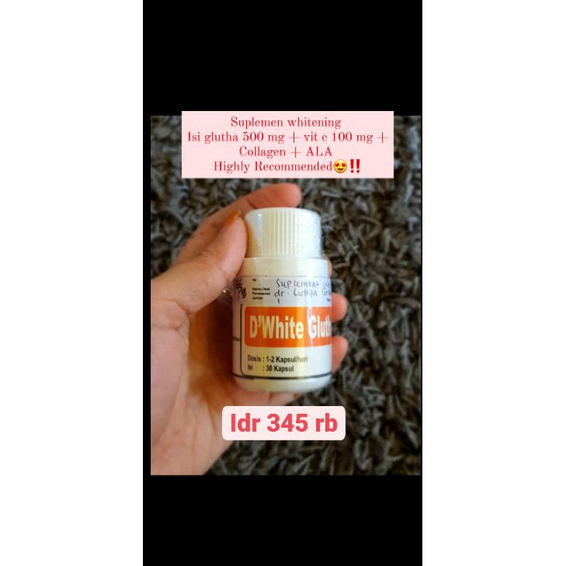 d'white glutatione d'la skincare