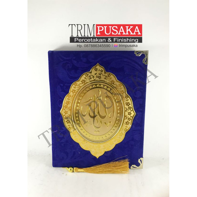 Cetak Buku Yasin Cover Bludru Ornamnet Terbaru