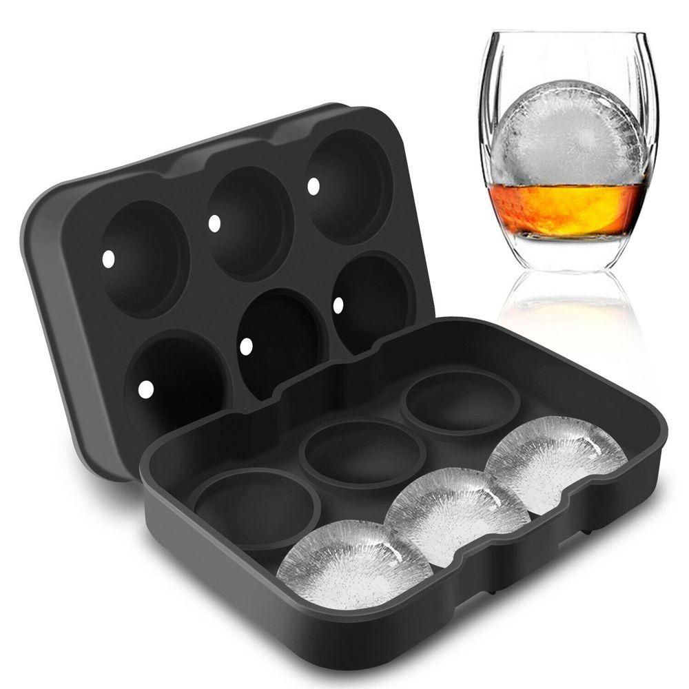 WONDER Wonder4 /6 Grids Ice Ball Cube Tray Perlengkapan Pesta Ice Cream Cocktails Whisky Cetakan Silikon