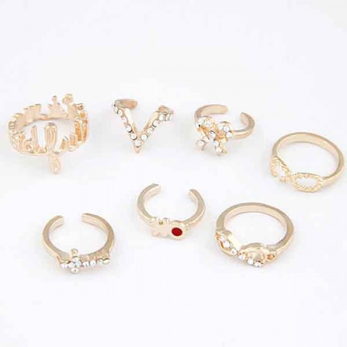 RCC1016 - Cincin Crystal Knuckle Ring