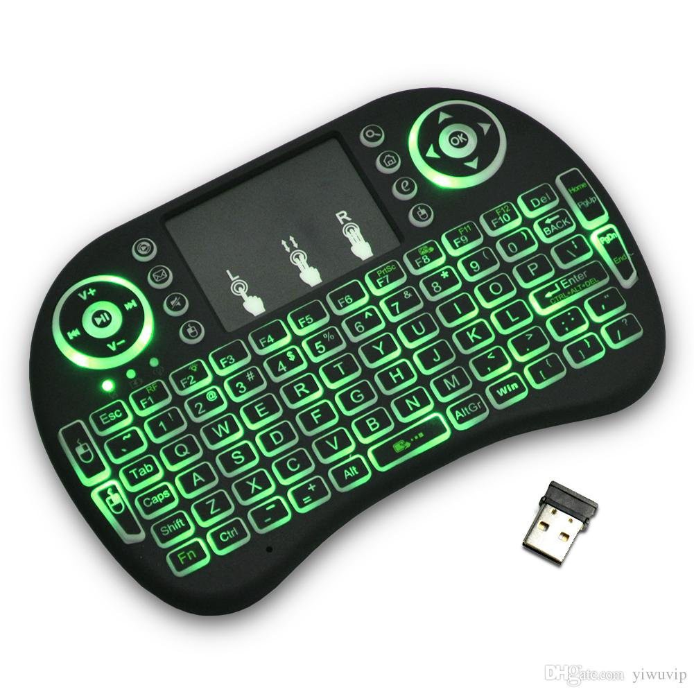 MINI I8 Wireless Keyboard Backlit 2.4GHz Touchpad Keyboard Air Mouse For TV Box MINI PC