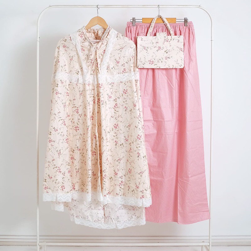 mukena katun jepang premium