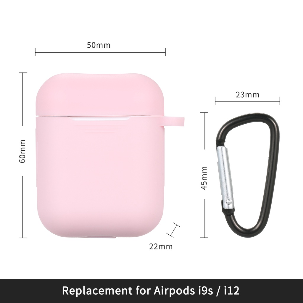 Soft Case Airpods Apple Earphone Bluetooth Wireless Bahan Silikon Dengan Carabiner