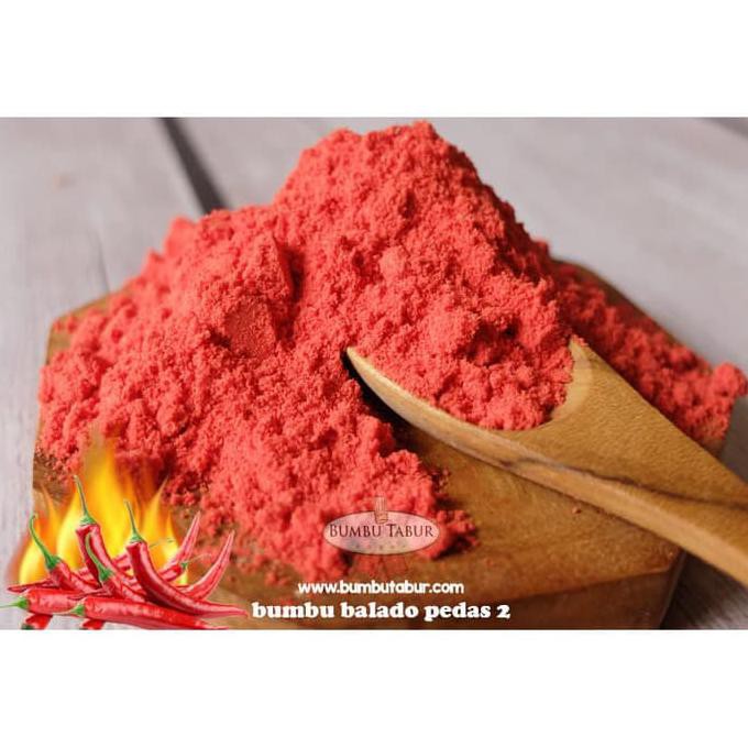 

BUMBU TABUR BALADO PEDAS LEVEL 2 HALAL KUALITAS TERJAMIN 1 KG