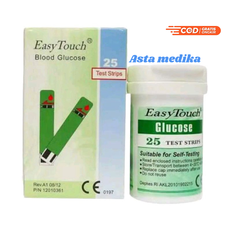 Easy Touch Strip Uric Acid  Alat Test Strip Asam Urat EasyTouch Alat Tes Asam Urat Refil Strip Asam Urat EasyTouch