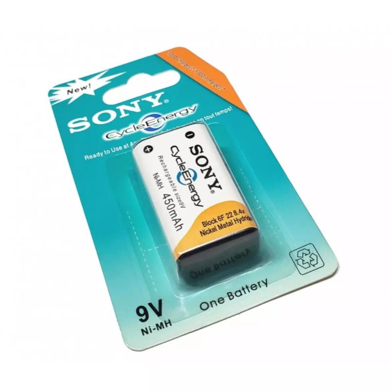 batre Sony 9v battery cas batere kotak Ni-MH  450mAh batere recargeable size 9v sony