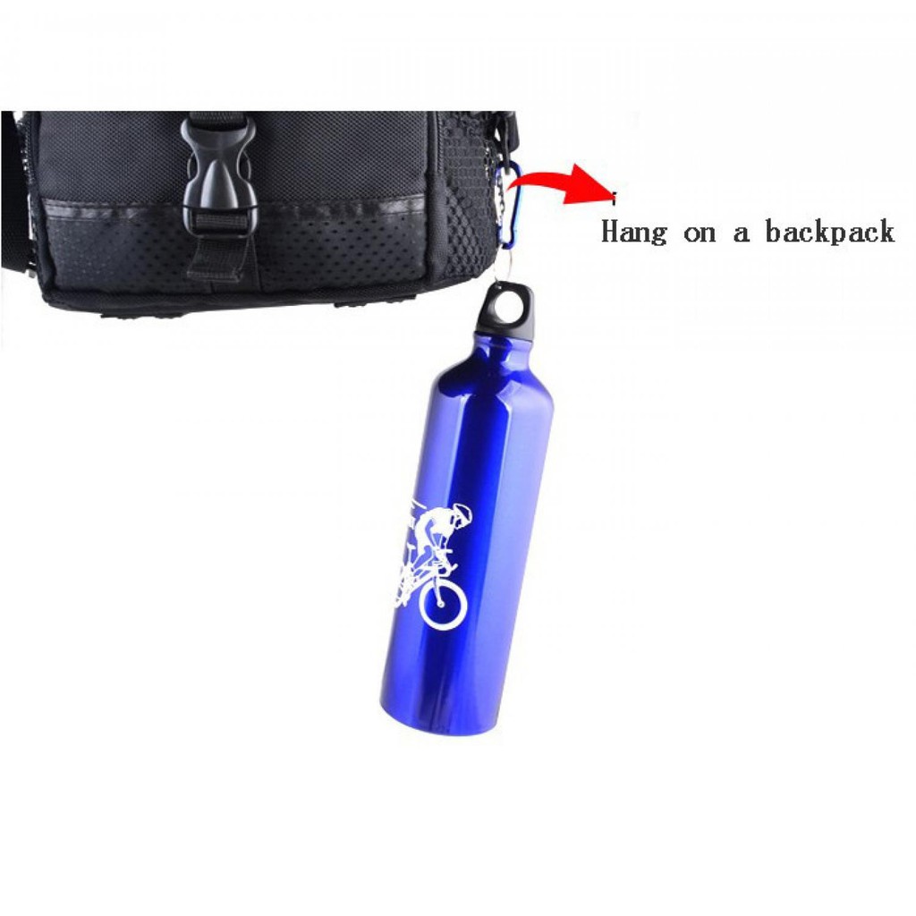 Botol Minum Olahraga Sepeda BK 06 Thermos Aluminium Plus Karabiner Berkualitas Bottle Drinking Murah