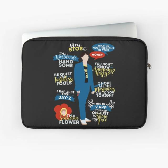 [ NC REALPIC] -BTS BT21 ALL MEMBER QUOTES LAPTOP SLEEVE TAS LAPTOP