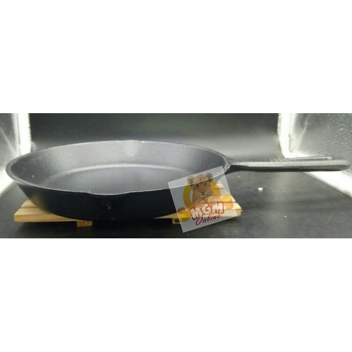 Iron Cast Frypan 20Cm / Gagang Pengorengan Besi Cor SUPER TEBAL 20CM