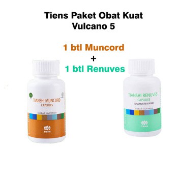 Tiens Paket Obat Kuat Vulcano 5 (1 btl Muncord + 1 btl Renuves)
