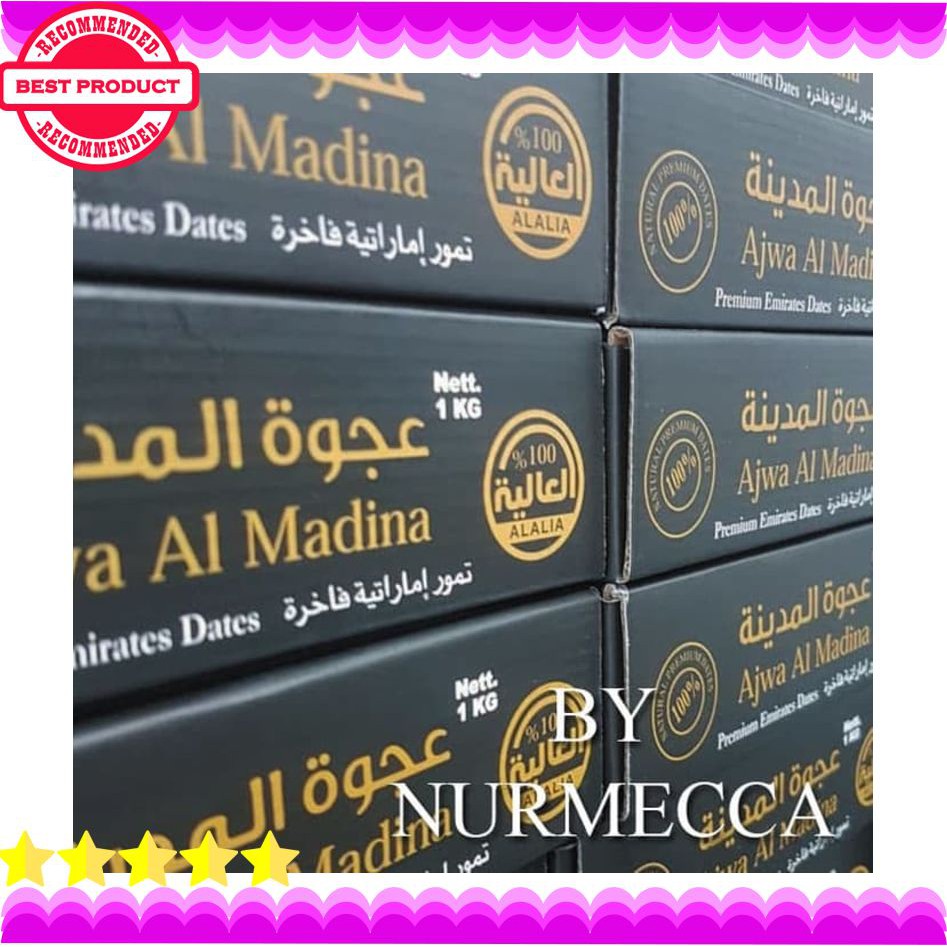 

BEST SELLER Kurma Ajwa Premium 1 Kg Besar-jumbo Kurma Nabi Asli Madinah Terlaris dan Termurah