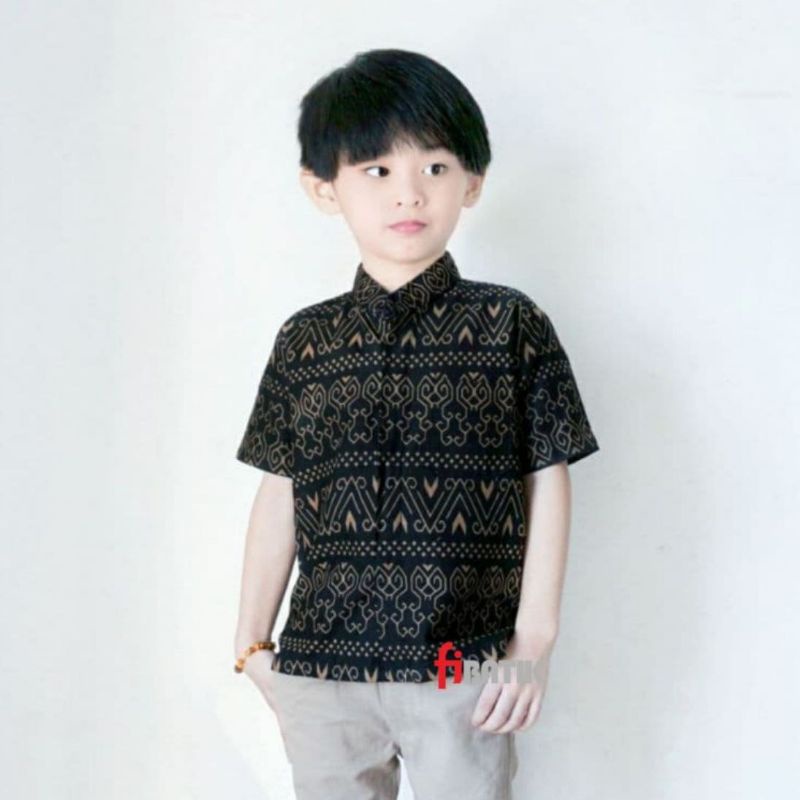 Kemeja Batik Anak - batik anak - baju batik anak laki laki umur 2-12 tahun hem batik anak pendek