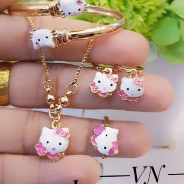 Xuping set perhiasan lapis emas 24k