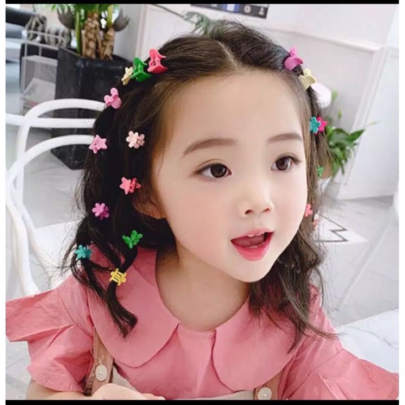 Jepitan Poni Aksesoris Rambut Anak Lucu Colorful ISI 6pcs