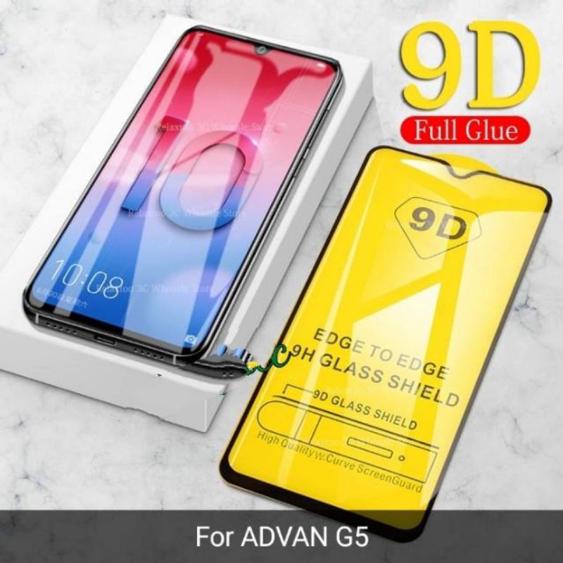 ADVAN G5 G5 PLUS GX TEMPERED GLASS 9D FULL COVER FULL GLUE