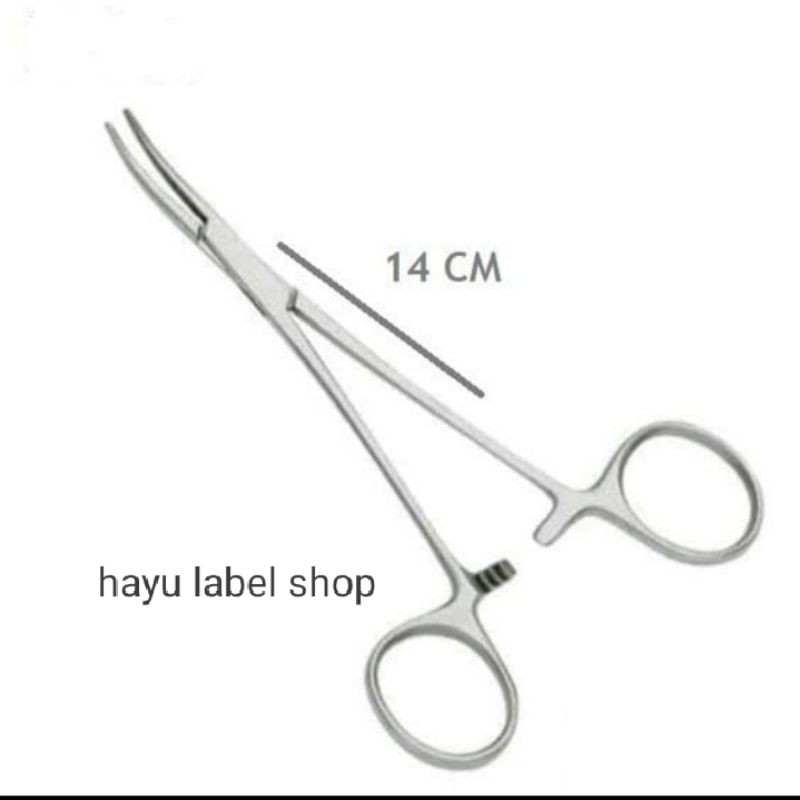 pean bengkok 14 cm - klem pean bengkok 14 cm