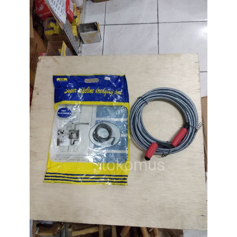 Alat Pembersih Pipa Tersumbat Manual/Pembersih Lubang 8mm x 10M MURAH