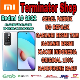 xiaomi redmi 10 2022 464 6128 ram 4gb 6gb rom 64gb 128gb garansi resmi