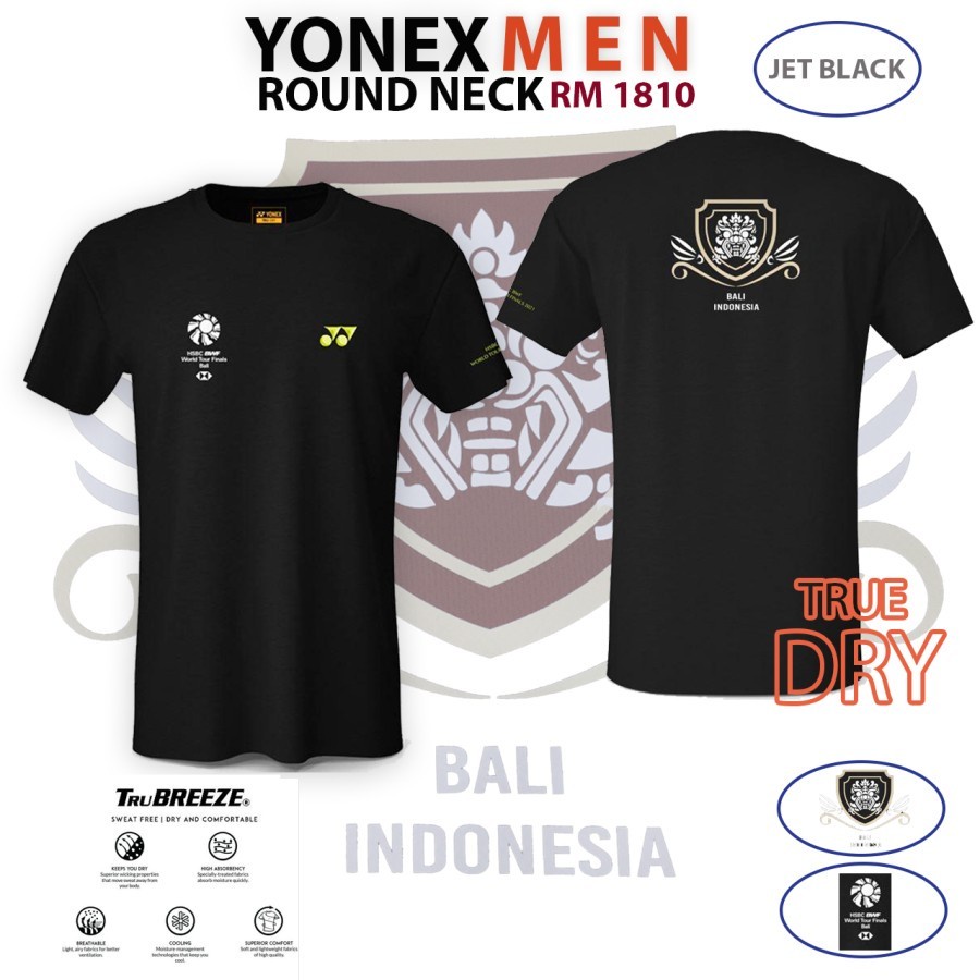 Kaos YONEX / T-Shirt YONEX RM1810 HSBC BWF WORLD TOUR FINALS BALI|100% ORIGINAL PRODUCT|LIMITED EDIT