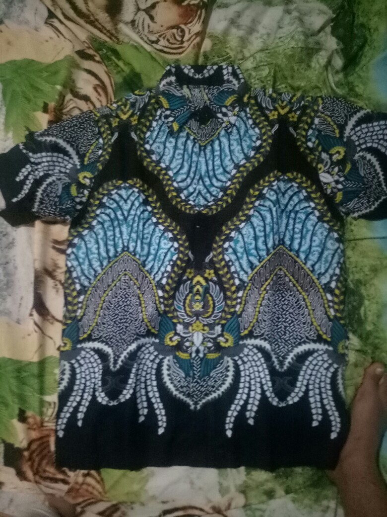 Bmw Batik New Mekar Jaya| Atasan Pria Batik Modern Batik Pria Motif New Sekar Warna Merah Pekalongan