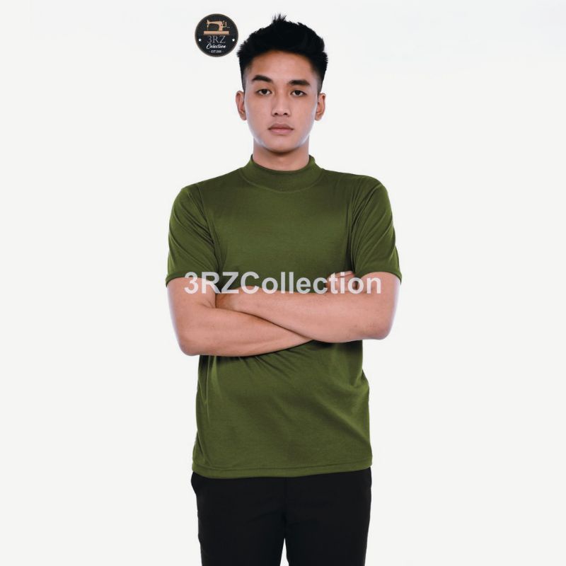 Kaos Hijau Botol Polos Baju Kaos TNI Kaos Army Kaos Dalaman TNI Hijau Terbaru
