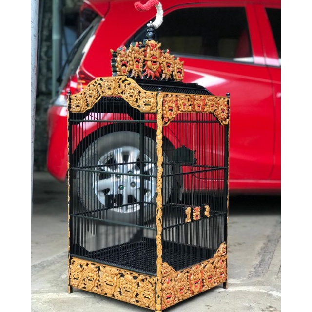 sangkar kotak, sangkar cucak ijo, sangkar kacer, sangkar jati