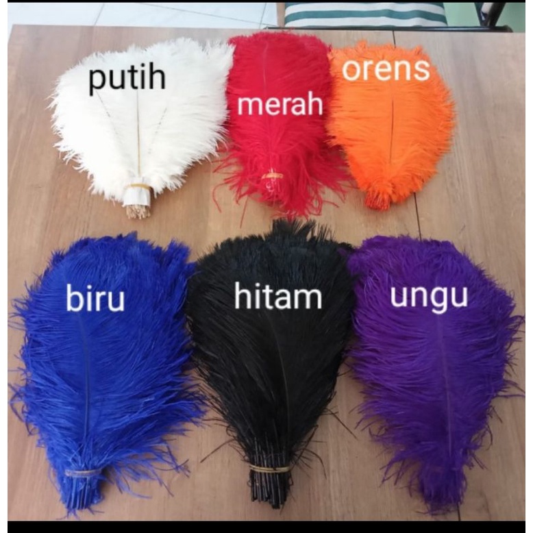 bulu ostrich 30-35cm replika bulu kasuari sintetis bulu Kasuari