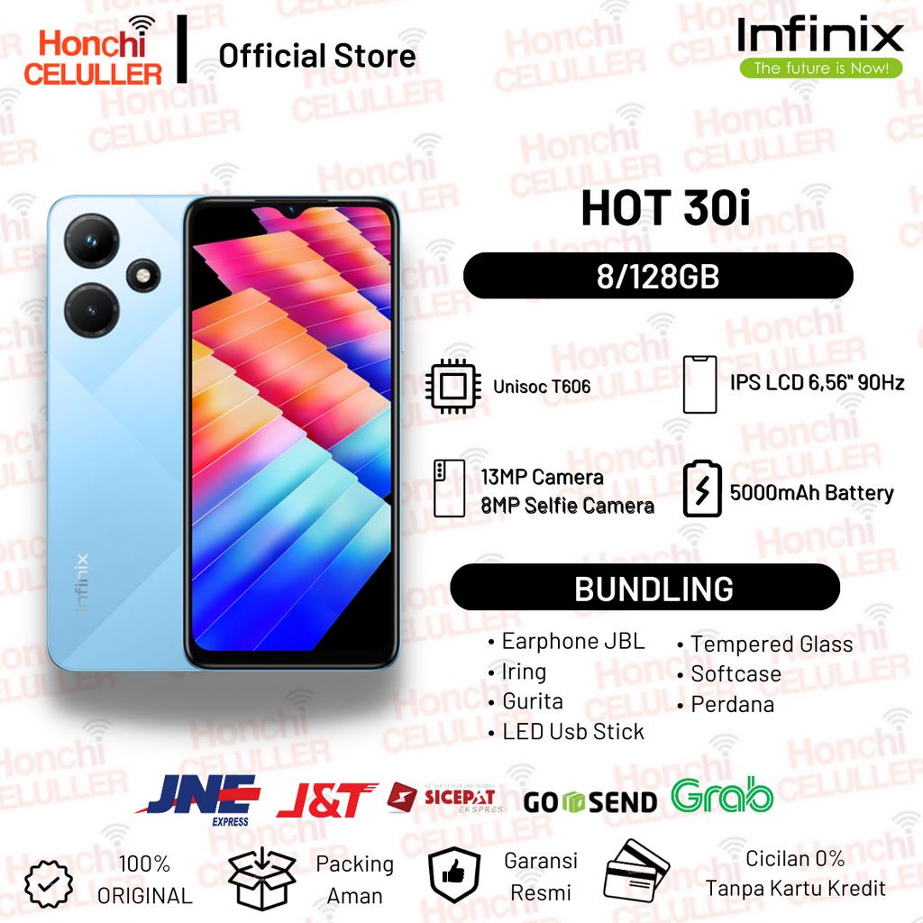 INFINIX HOT 30i 8/128 GB GARANSI RESMI INFINIX INDONESIA