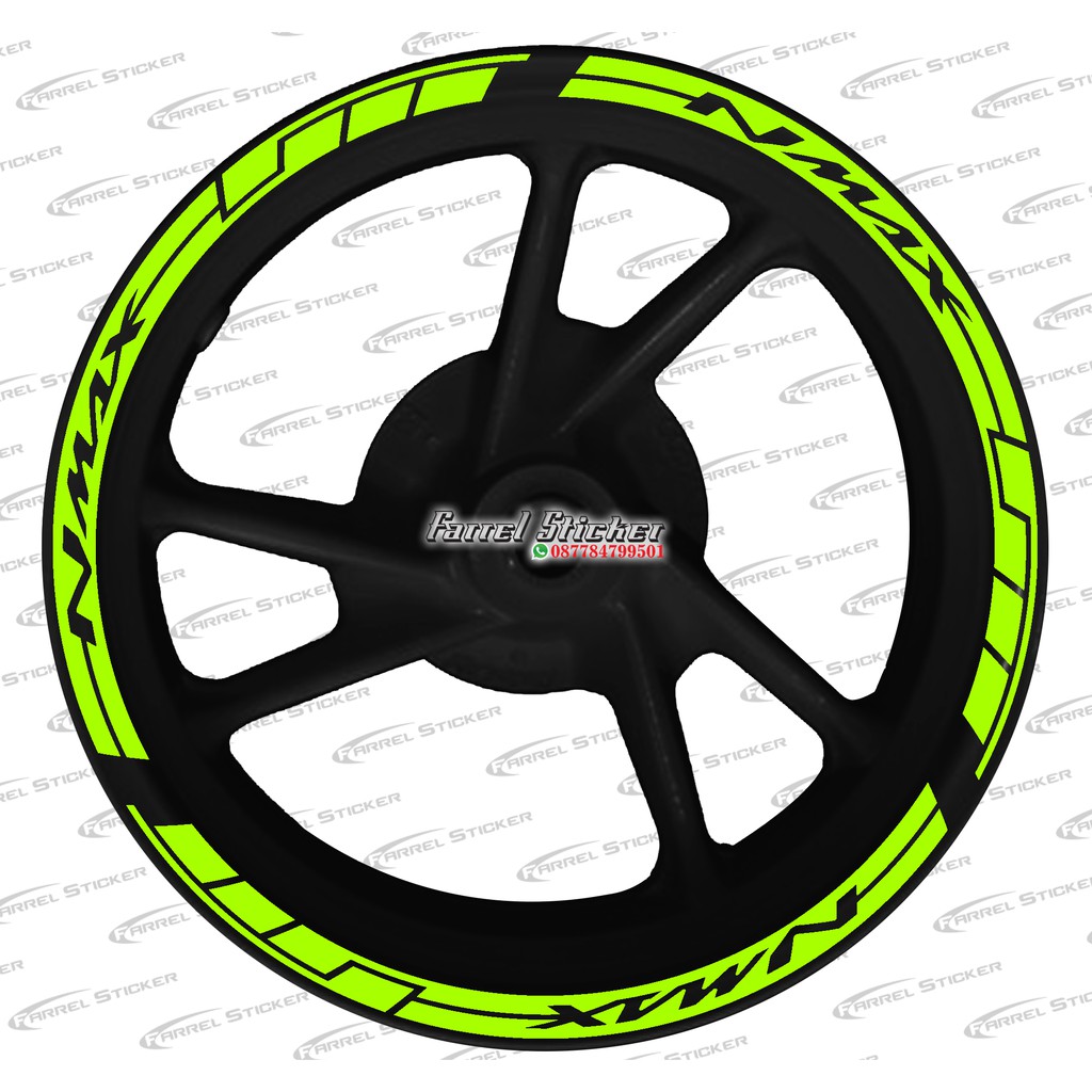 Stiker Velg Sticker Velk NMAX Hitam