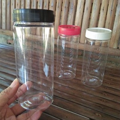Toples 400 ml mini Panjang Tabung Silinder Plastik Pet/Wadah Kue Kering/Permen/chesse stick