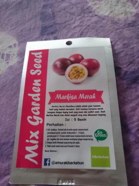 Benih-bibit Markisa Merah (mix Garden)