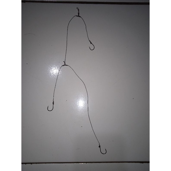 rangkaian kail ikan bawal 3 mata kail