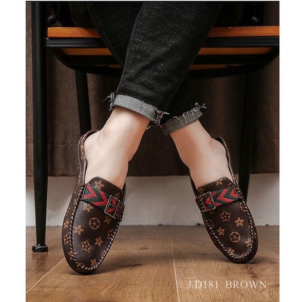 SEPATU PRIA MULES LOAFERS SHOES BAKA D181