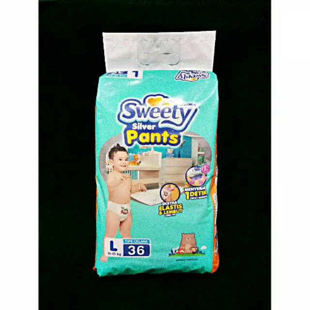Pampers sweety silver pants L isi 36 pcs