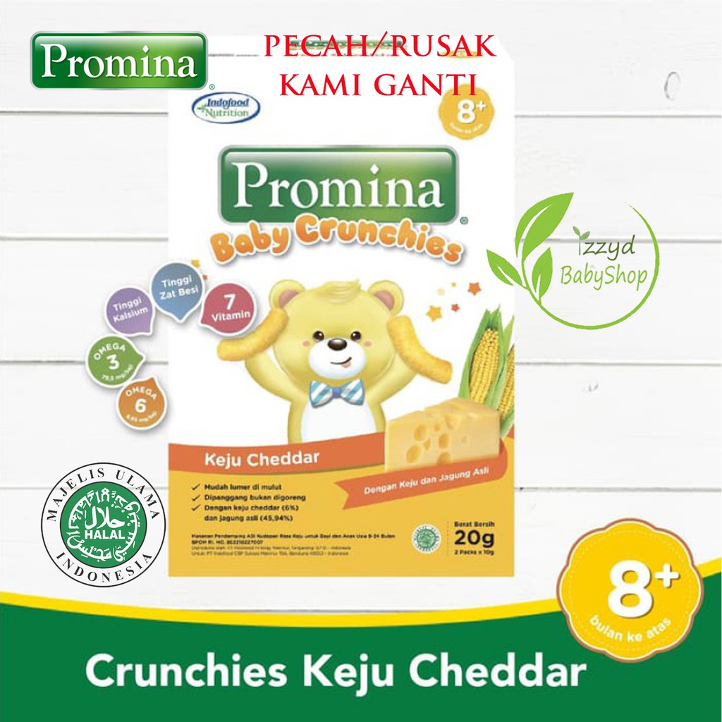 Promina crunchies 20 gr puff / puffs / marie roll / rusk / biskuit arrowroot / pudding strawberry coklat Gerber graduates lil crunchies cheddar makanan ringan bayi baby snack mpasi