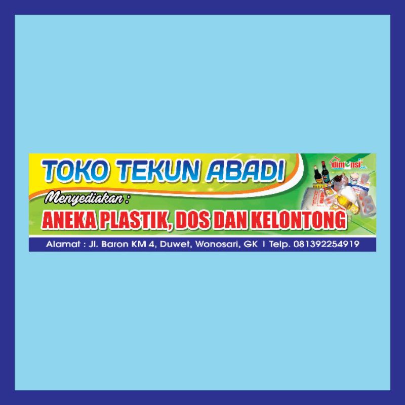 Jual Cetak Banner Toko Sembako / Kelontong Spanduk Kios Warung Sembako ...