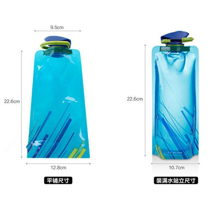 TaffSPORT Botol Minum Lipat 700ml - S29 - Blue