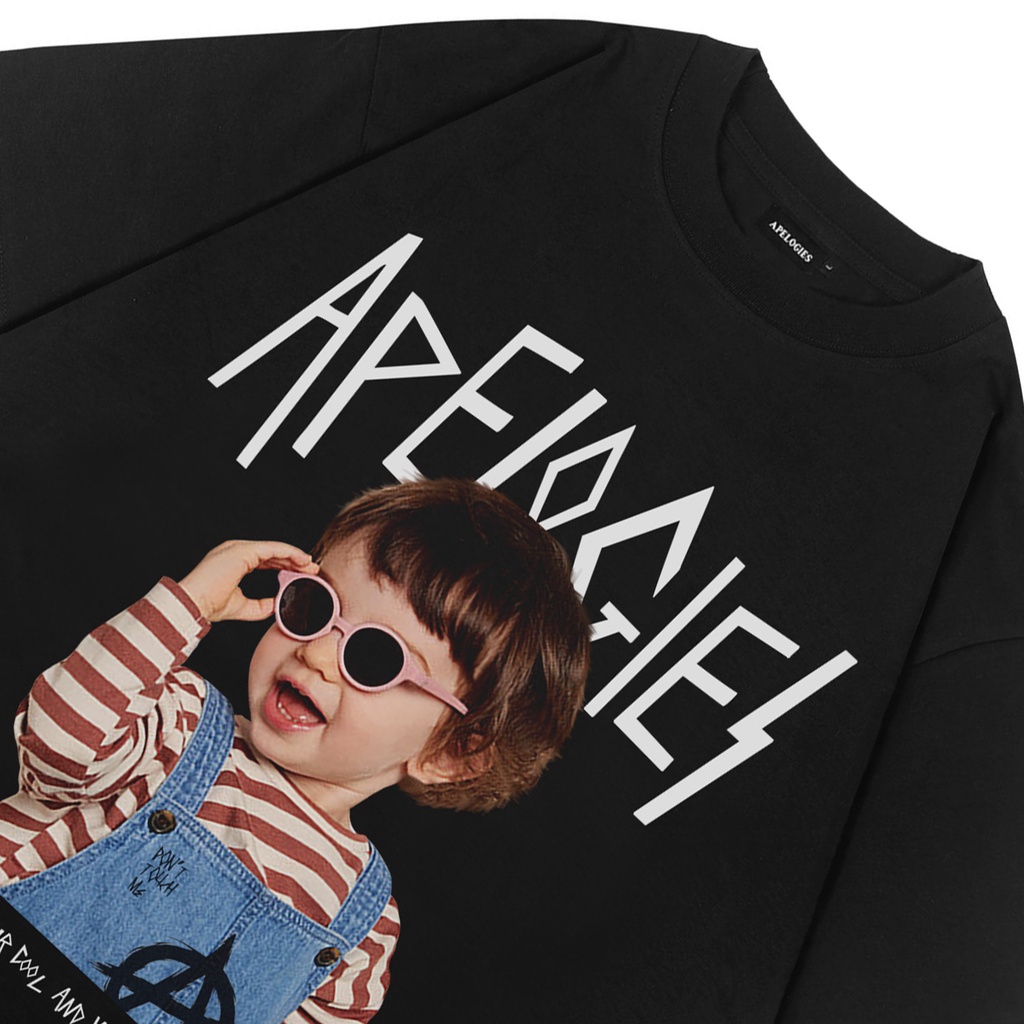 T-Shirt | Oversize | BLACK | Kids Glasses | Apelogies | New Drop