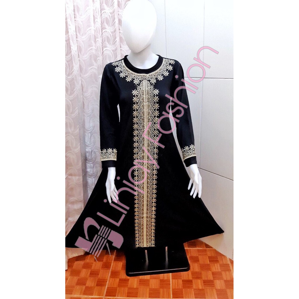 GAMIS HITAM JERSEY / GAMIS KOREA / GAMIS HITAM / ABAYA KOREA