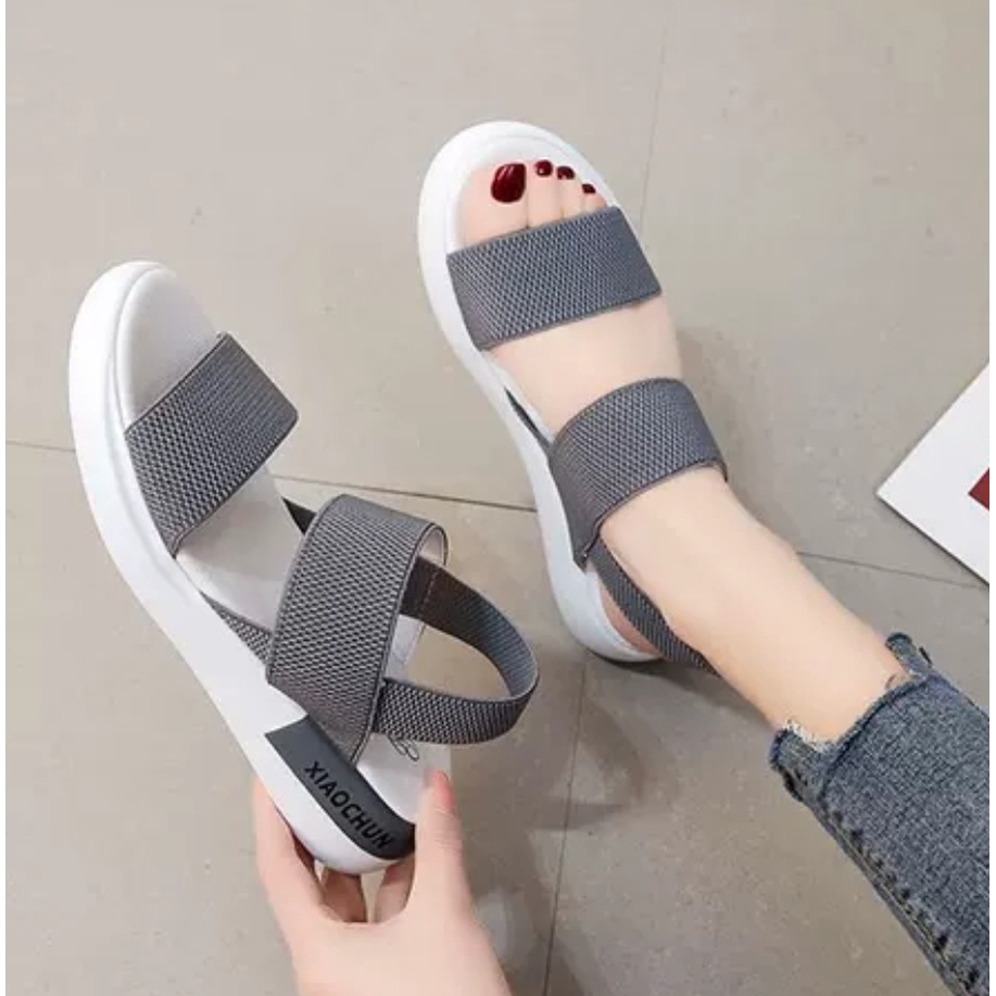 AGI3333 sandal wedges wanita import sandal tali wanita murah sandal gunung wanita kekinian cod jakarta