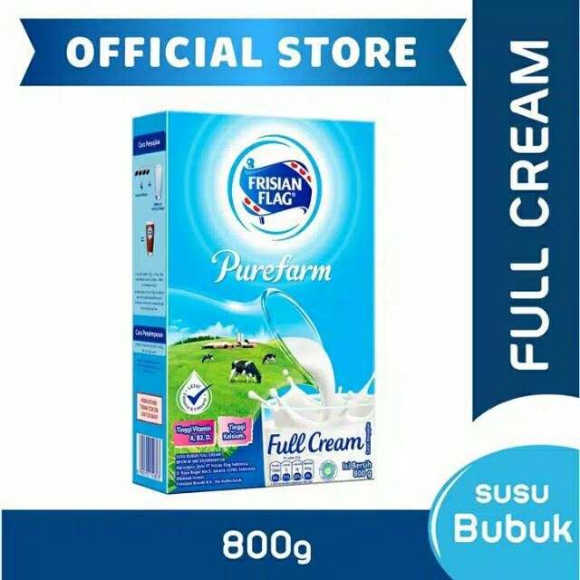 

Frisian Flag Fullcream Purefarm 800g