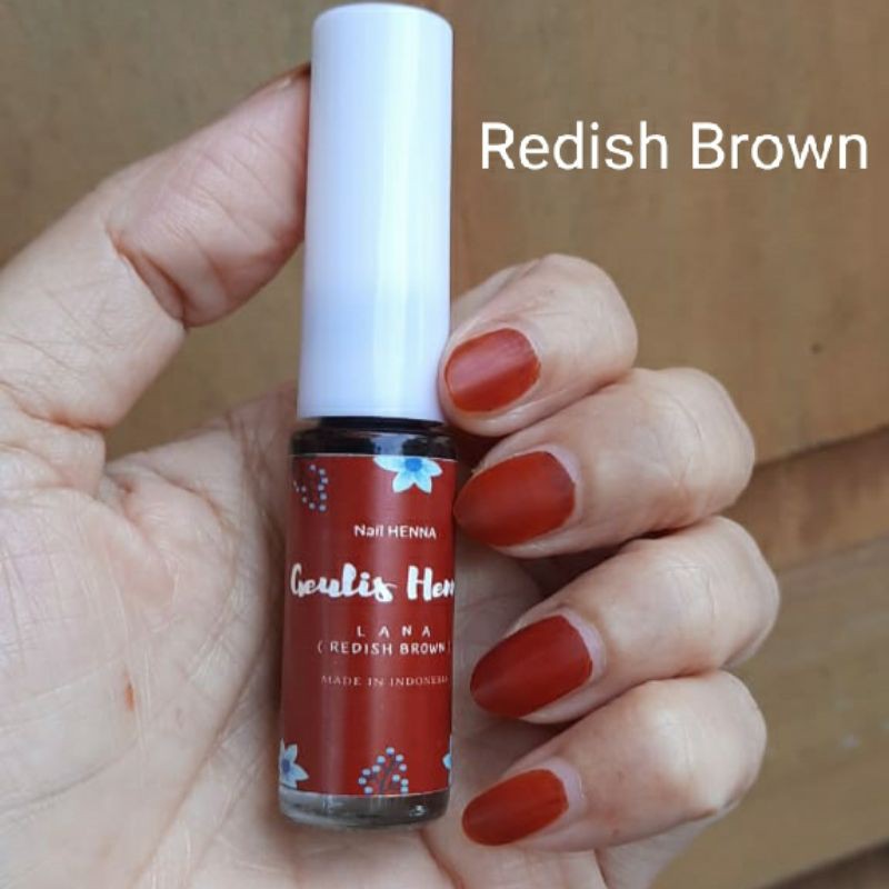 [5 ml] Henna Kutek Muslimah | Kutek Henna Halal | Henna Wudhu | Cat Kuku Halal | Mini Geulis Henna