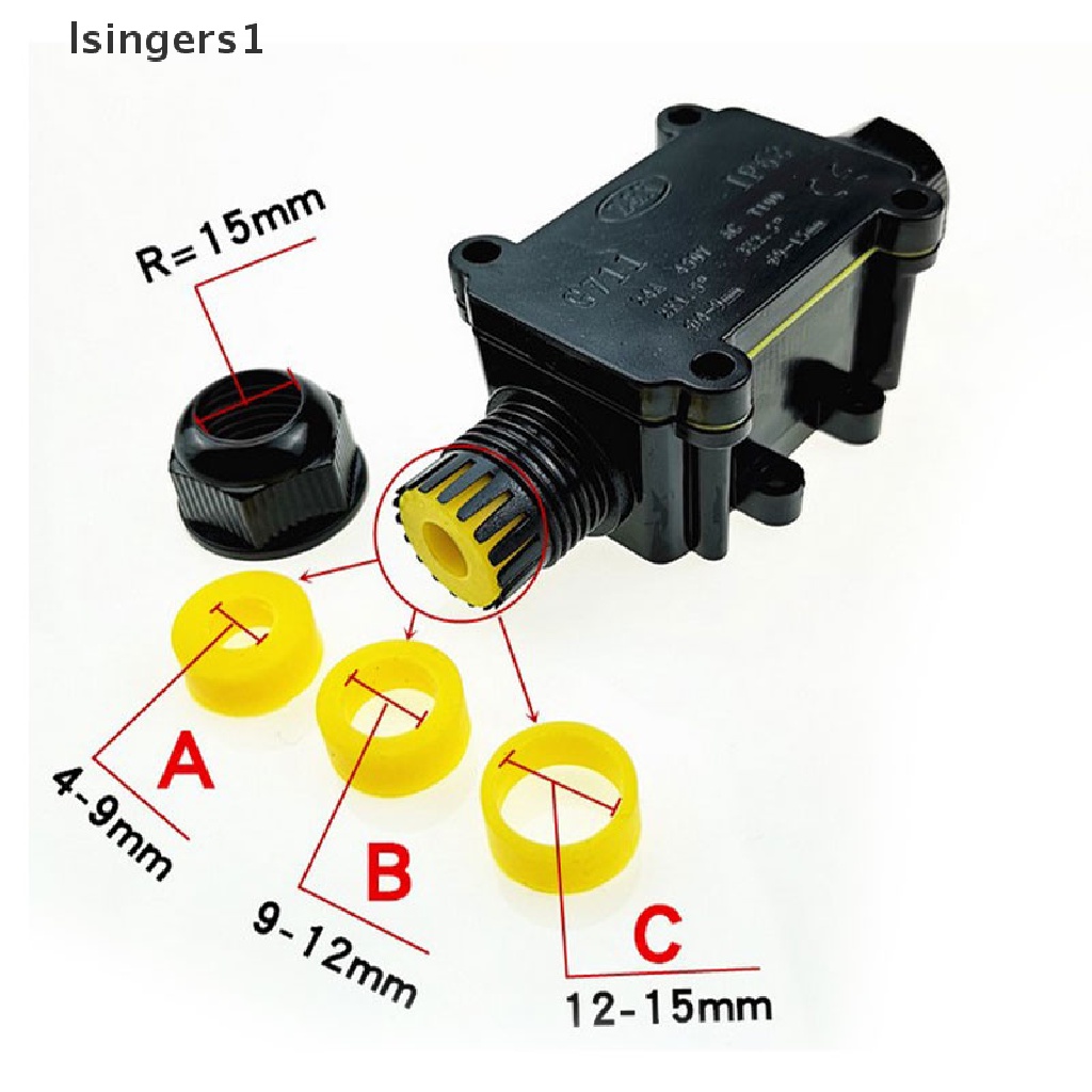 (lsingers1) Kotak Junction Box 2 / 3 Arah Anti Air IP66 Untuk Outdoor