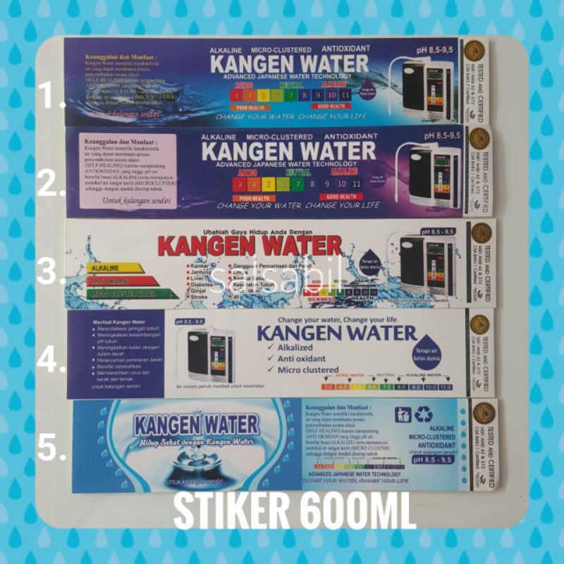 

Stiker 600ml Kangen Water